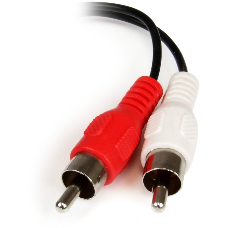 StarTech.com 6in Stereo Audio Cable - 3.5mm Female to 2x RCA Male - Thumbnail 3
