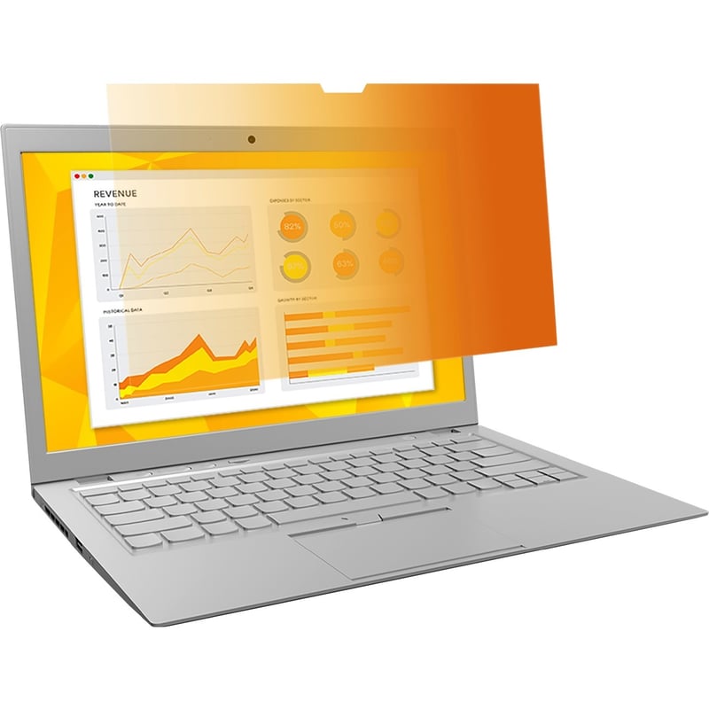 3M™ Gold Privacy Filter for 17" Widescreen Laptop - Thumbnail 1