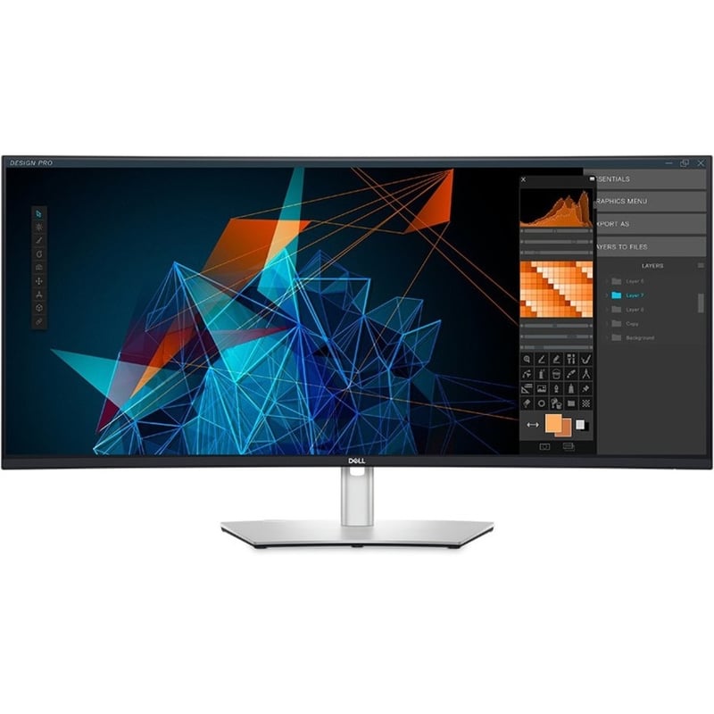 Dell UltraSharp U4021QW 40" Class WUHD Curved Screen LCD Monitor - 21:9 - Black, Silver