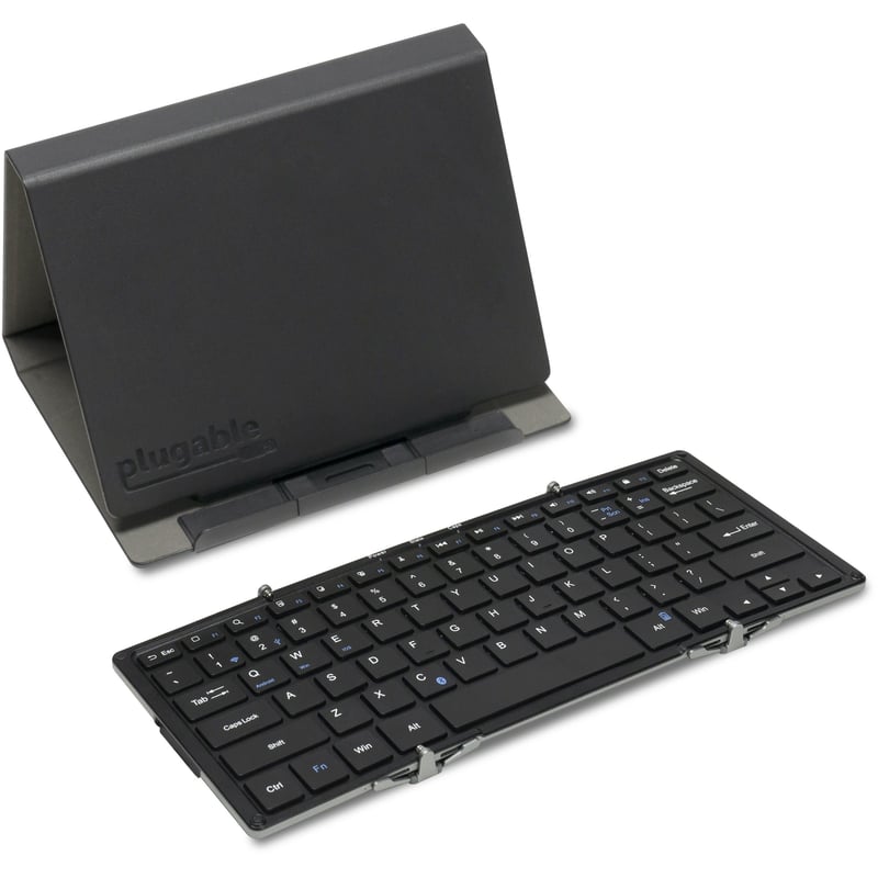 Plugable Foldable Bluetooth Keyboard Compatible with iPad, iPhones, Android, and Windows - Thumbnail 1