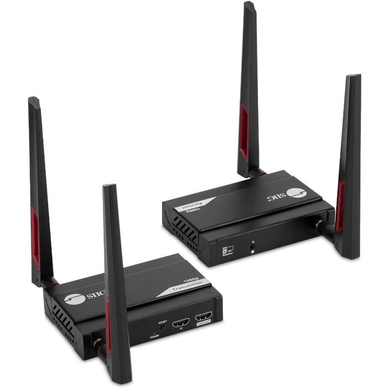 SIIG 1 to 4 Full HD Wireless HDMI Extender with Loopout & IR Kit - Thumbnail 1