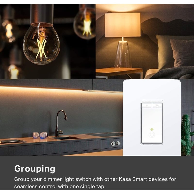 TP-Link Kasa Smart HS220 - Kasa Smart Dimmer Switch - Thumbnail 2