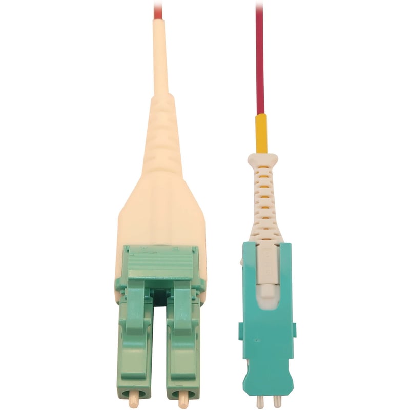 Eaton Tripp Lite Series 40/100/400G Multimode 50/125 OM4 Fiber Optic Cable (Duplex SN-PC to Duplex LC-PC M/M), LSZH, Magenta, 1 m (3.3 ft.) - Thumbnail 1
