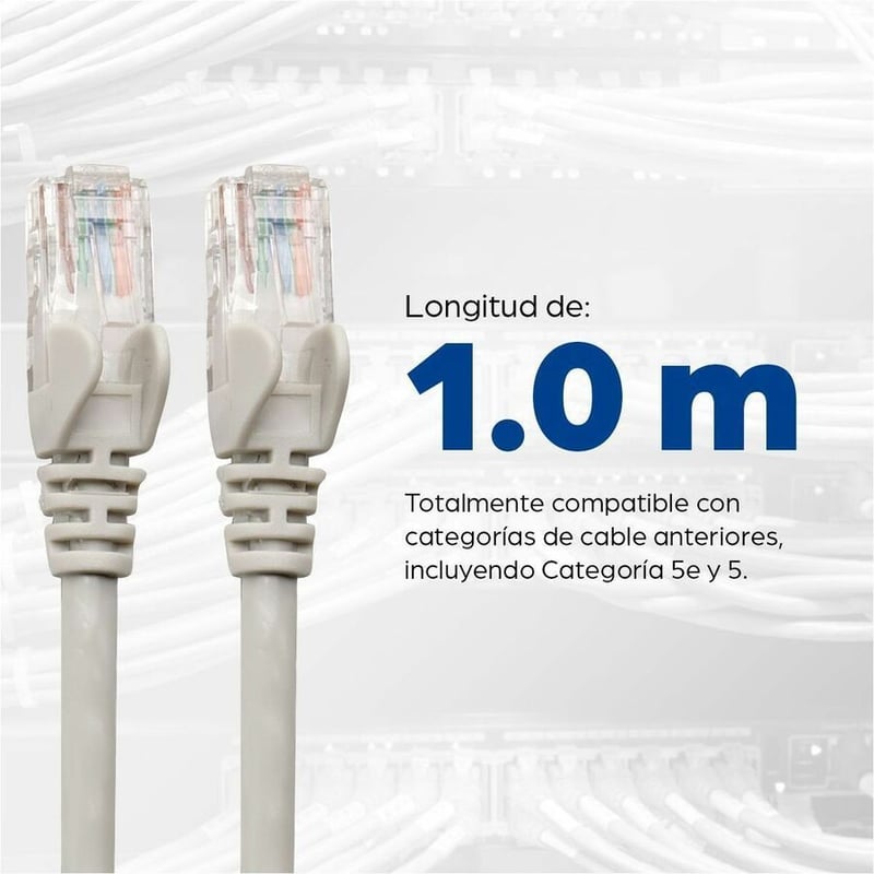 3 FT GREY CAT6 SNAGLESS PATCH CABLE - Thumbnail 5