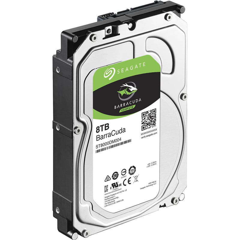 Seagate BarraCuda ST8000DM004 8 TB Hard Drive - 3.5" Internal - SATA (SATA/600) - Thumbnail 2