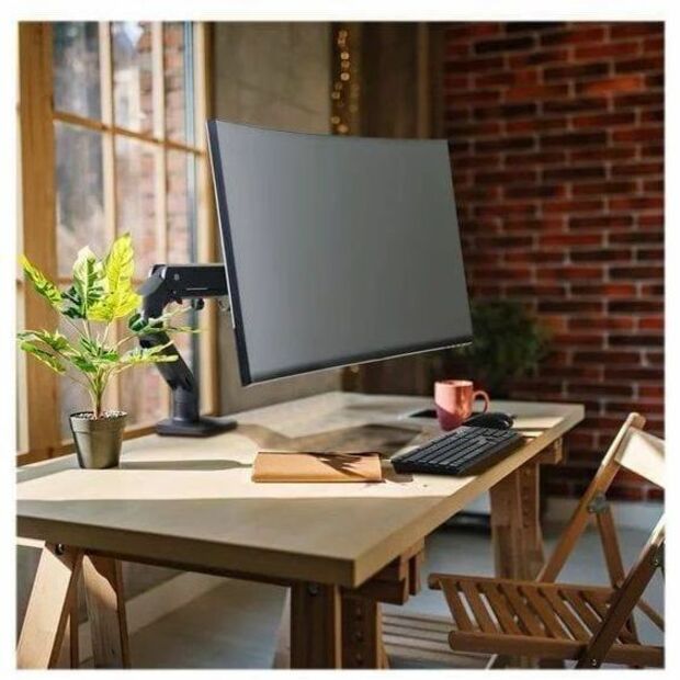 Lenovo Mounting Arm for Monitor - Matte Black - Landscape/Portrait - Thumbnail 5