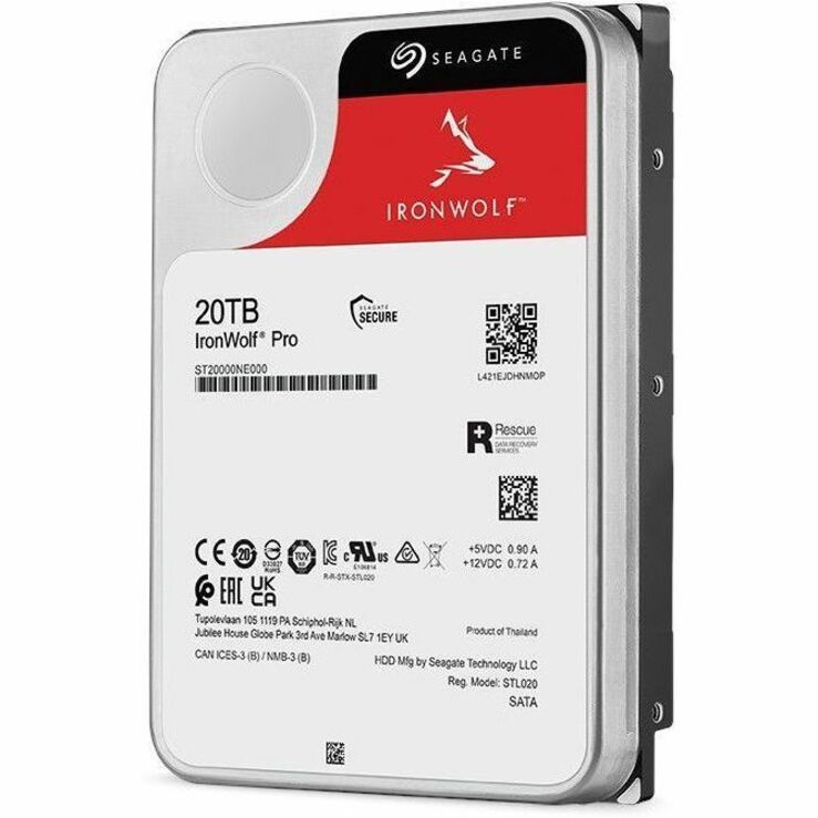 Seagate IronWolf Pro 20 TB Hard Drive - 3.5" Internal - SATA (SATA/600) - Thumbnail 4