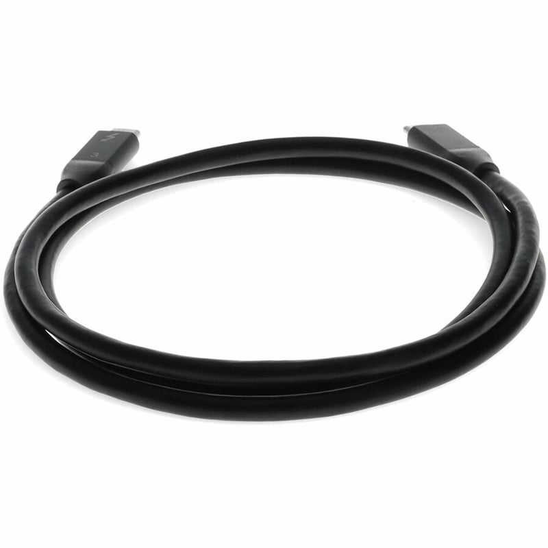 3ft (1m) USB-C 3.1 Male to Male Thunderbolt-compatible Sync and Charge Black Cable - Thumbnail 4