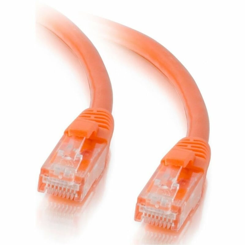 Quiktron Q-Series Patch Cords, CAT5E, Booted, Orange, 20 FT - Thumbnail 1