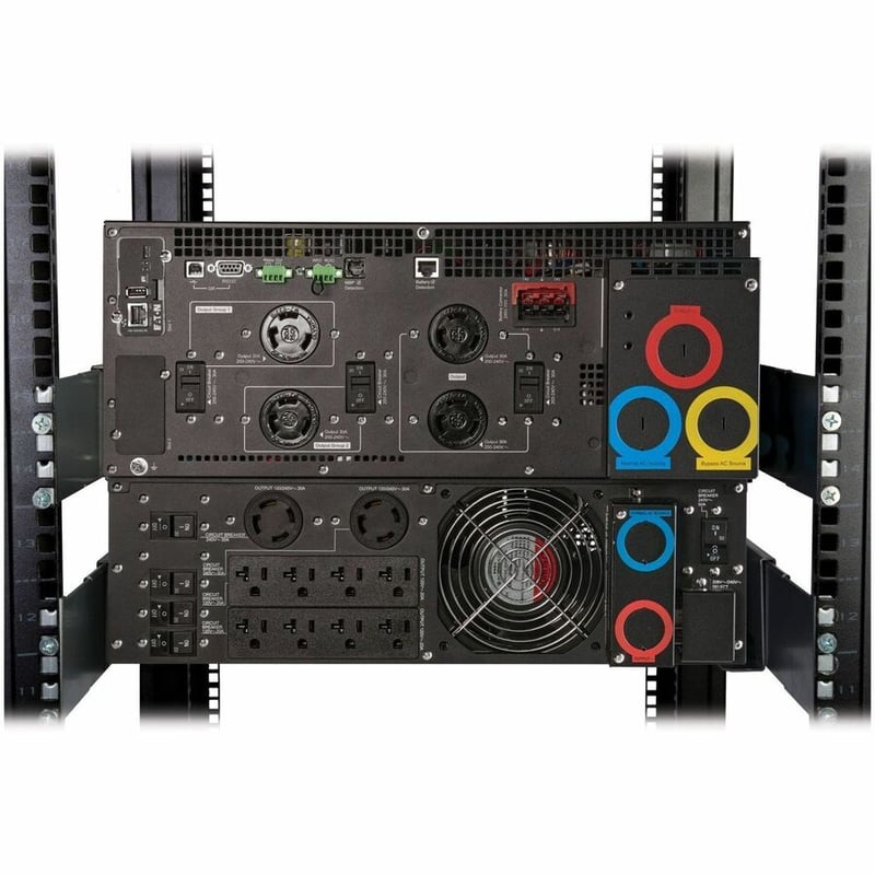 Eaton 9PX G2 11000VA 11000W 208/120V Online Double-Conversion UPS - Hardwired Input, 8x 5-20R, 4x L6-30R, 2x L14-30R or Hardwired Output, Cybersecure Network Card, Extended Run, 7U Rack/Tower - Thumbnail 4