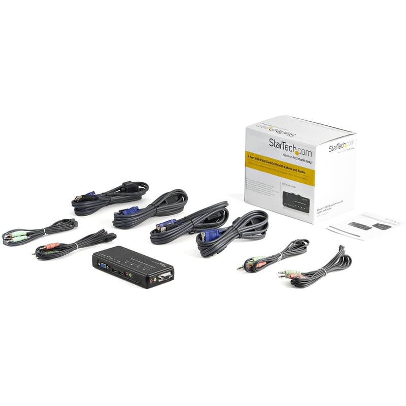 StarTech.com SV411KUSB - KVM / audio switch - USB - 4 ports - 1 local user - Thumbnail 2