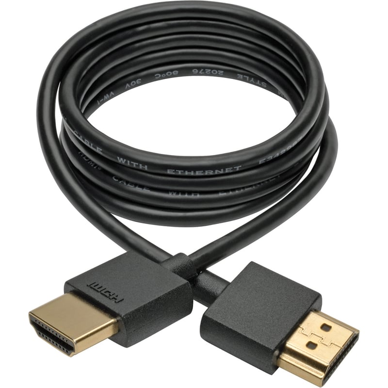 Eaton Tripp Lite Series Slim High-Speed HDMI Cable with Ethernet and Digital Video with Audio, UHD 4K (M/M), 3 ft. (0.91 m) - Thumbnail 2