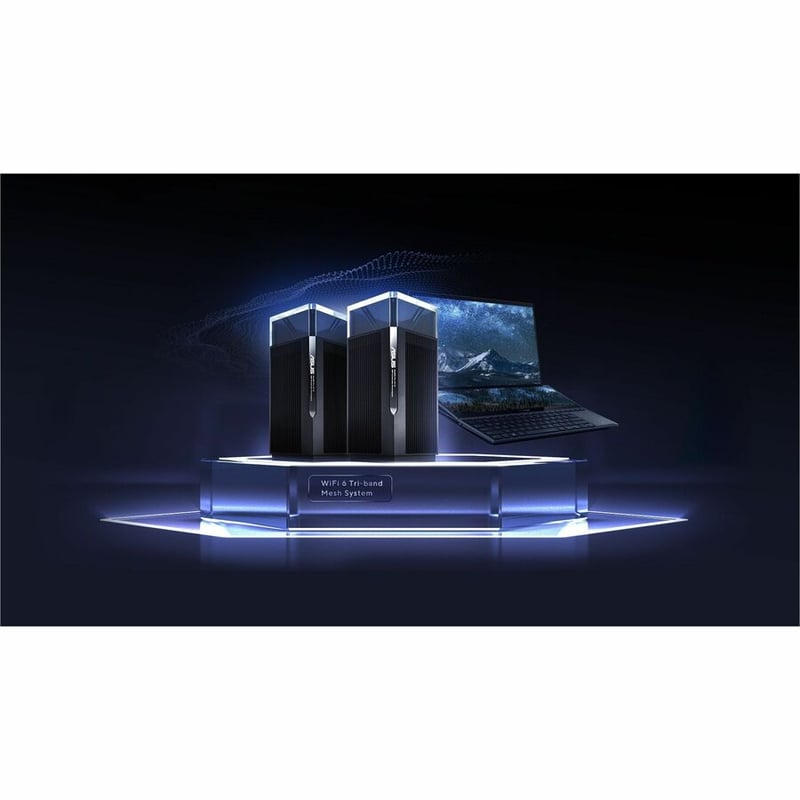 Asus ZenWiFi Pro XT12 Wi-Fi 6 IEEE 802.11 a/b/g/n/ac/ax Ethernet Wireless Router - Thumbnail 2