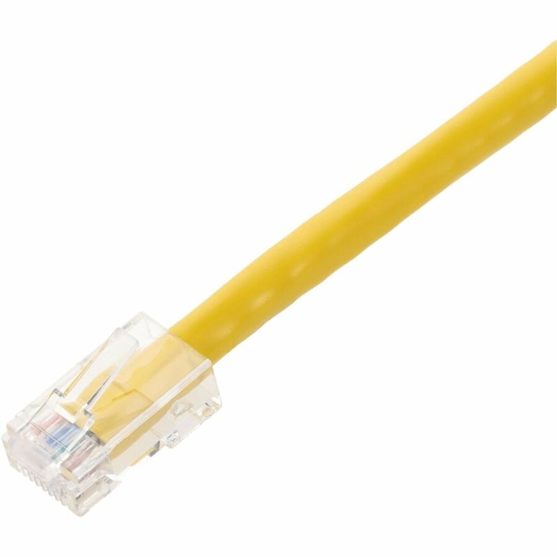 AddOn 12ft Yellow CAT 6 PVC Ethernet Cable Non-Booted Crossover RJ-45 M/M - Thumbnail 2