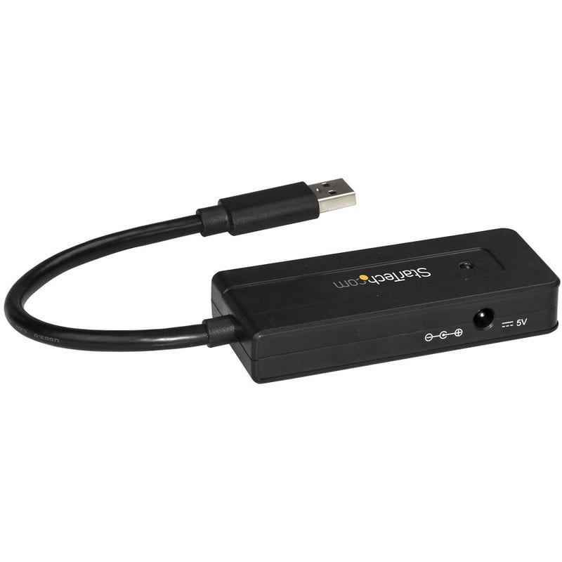 StarTech.com 4 Port USB 3.0 Hub SuperSpeed 5Gbps w/ Fast Charge - Portable USB 3.2 Gen 1 (5Gbps) Type-A Laptop/Desktop Hub - USB Bus/Self Powered - Thumbnail 2