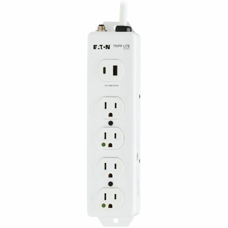 UL 1363 MEDICAL POWER STRIP 4 OUTLETS USB CHARGING 15FT CORD