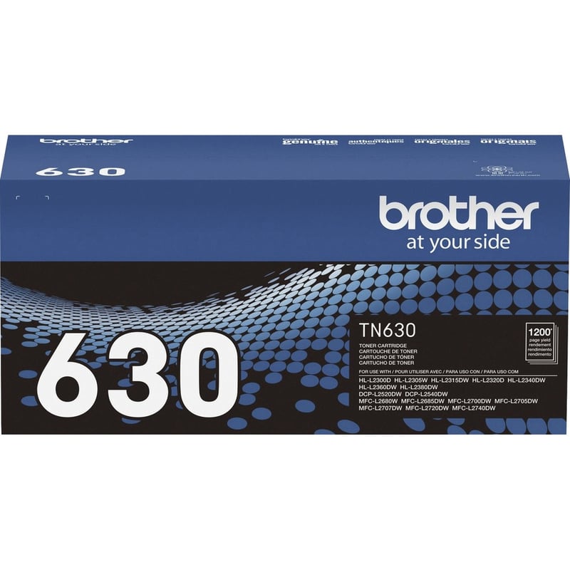 Brother Genuine TN630 Black Toner Cartridge - Thumbnail 2