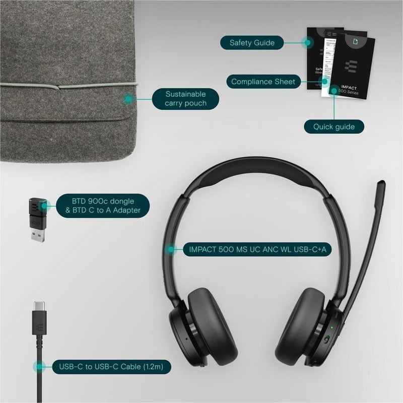EPOS IMPACT 500 Headset - Thumbnail 5