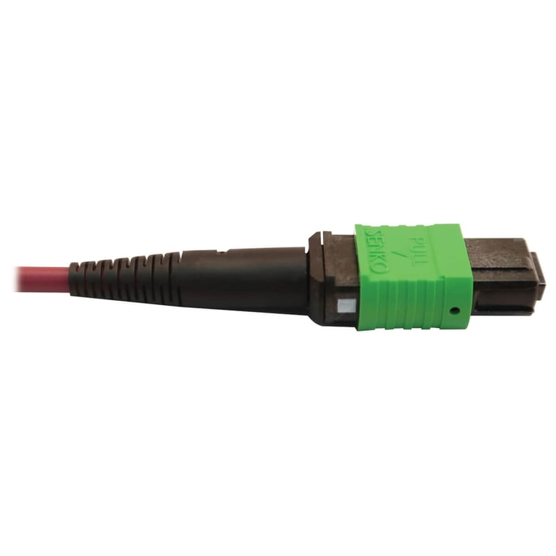Eaton Tripp Lite Series 400G Multimode 50/125 OM4 Plenum Fiber Optic Cable, 16F MTP/MPO-APC to 24F MTP/MPO-UPC (F/F), Magenta, 1 m - Thumbnail 4