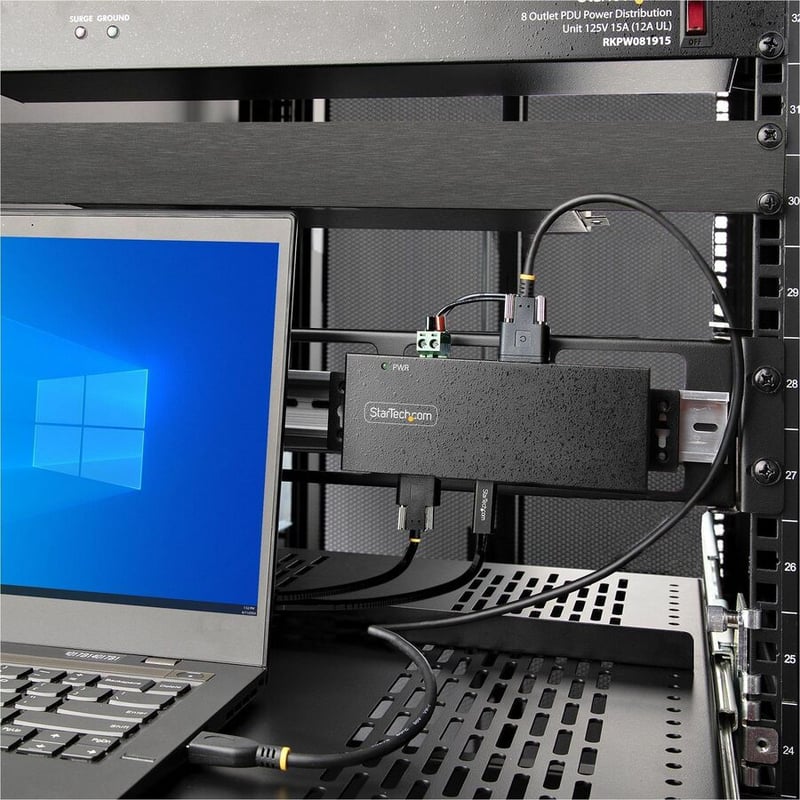 INDUSTRIAL USB 10GBPS HUB FOR LAPTOPS/DESKTOPS - USB CHARGING
