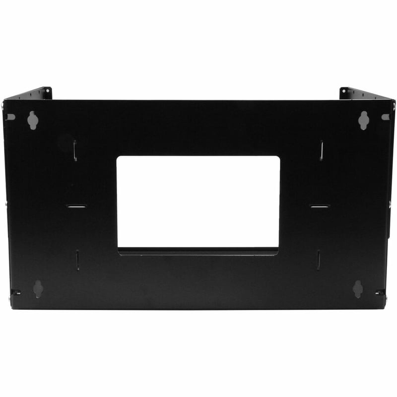 StarTech.com 2-Post 4U Open Frame Wall Mount Network Rack with Built-in Shelf and Adjustable Depth, Computer Rack for IT Equipment, TAA~ - Thumbnail 3