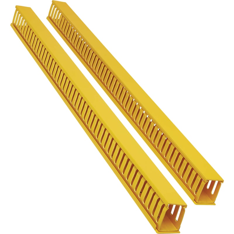 Tripp Lite by Eaton Vertical Cable Manager - Finger Duct with Cover, Yellow, 6 ft. (1.8 m) - Thumbnail 1