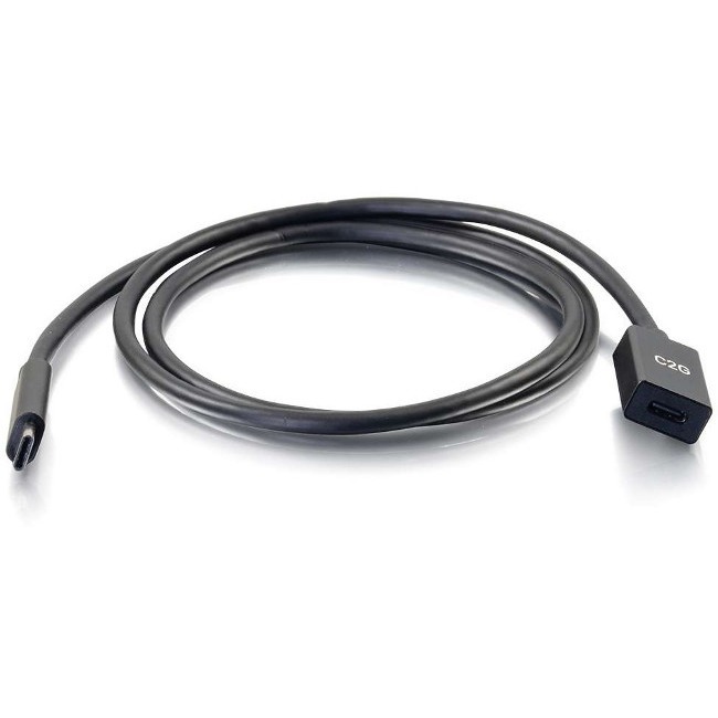 C2G 3ft USB C Extension Cable - USB C to USB C Extension Cable - USB 3.1 Gen 1 - 5Gbps - M/F - Thumbnail 1
