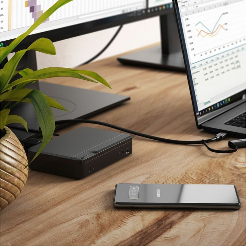 ALOGIC Universal Twin HD Pro Docking Station with 85W Power Delivery and USB-C & USB-A compatibility - Dual Display 1080p@60Hz - Thumbnail 4