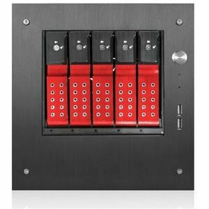 iStarUSA Compact Stylish 5x 3.5" Hotswap Trayless mini-ITX Tower - Thumbnail 1