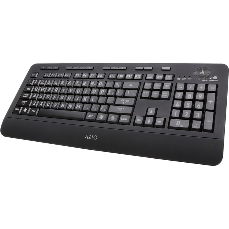 AZIO KB506 VISION LARGE-PRINT KEYBOARD - Thumbnail 2