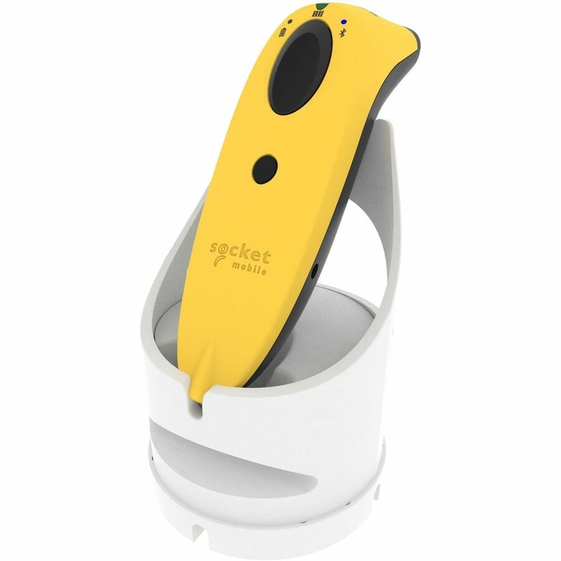 Socket Mobile SocketScan S720, Linear Barcode Plus QR Code Reader, Yellow & Black Dock - Thumbnail 2