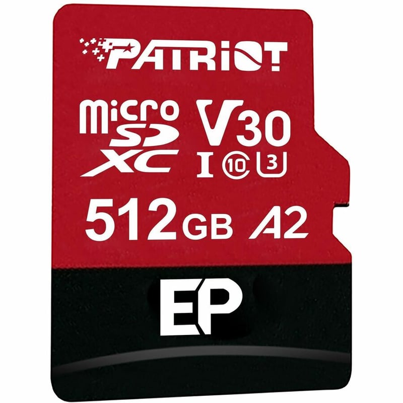 PATRIOT EP SERIES 512GB MICRO SDXC V30 A2 (W/O ADAPTOR) - Thumbnail 2