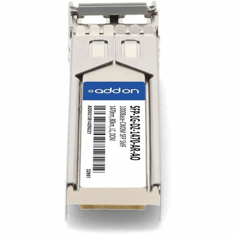 AddOn Arista Networks® SFP-1G-DZ-1470 Compatible TAA 1000Base-CWDM SFP Transceiver (SMF, 1470nm, 80km, LC, DOM) - Thumbnail 4