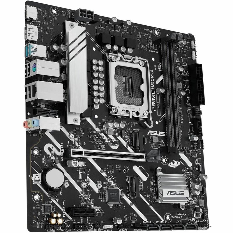 ASUS PRIME H810M-A-CSM LGA 1851 DDR5 PCIE 4.0 2XM.2 SLOTS HDMI - Thumbnail 2