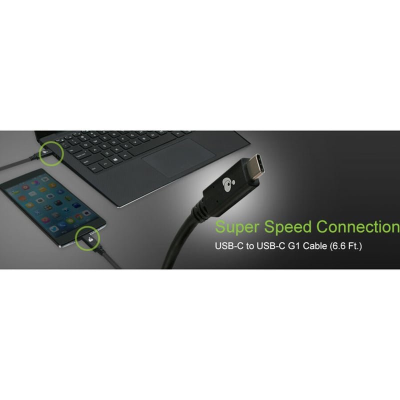 IOGEAR USB-C To USB-C 5 Gbps 6.6 Ft. (2m) Cable - Thumbnail 4