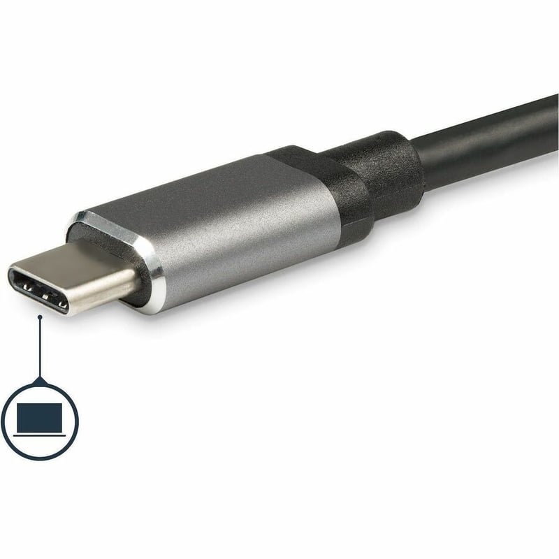StarTech.com USB C Multiport Adapter - Portable USB Type-C Travel Dock - 4K HDMI, 2-pt USB Hub, SD, GbE, 60W PD Pass-Through - Laptop Dock - Thumbnail 4