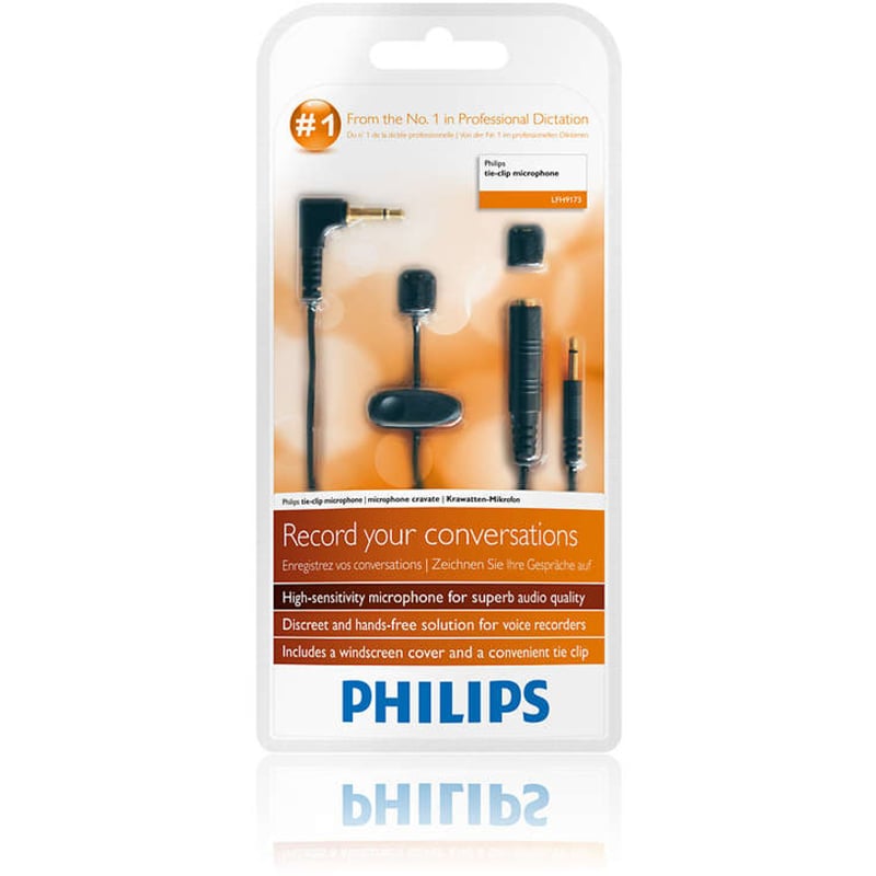 Philips Wired Electret Condenser Microphone - Black - Thumbnail 2