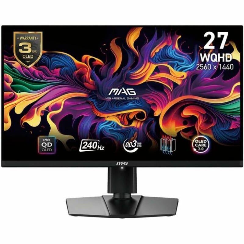 MAG 271QPX QD-OLED E2 27IN FLAT QD-OLED GAMING MONITOR - Thumbnail 1