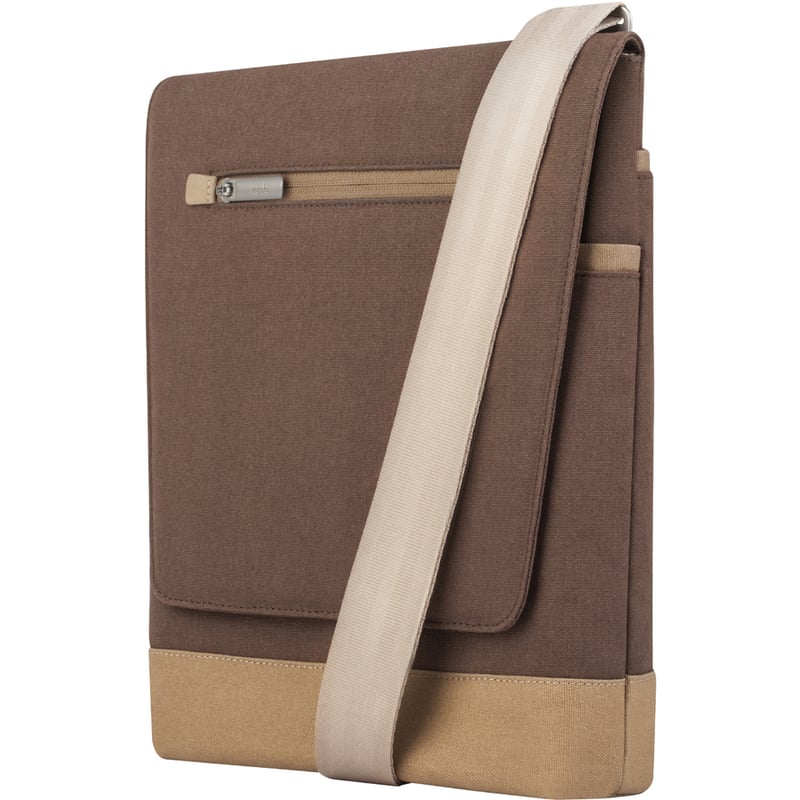 Moshi Aerio Lite Carrying Case (Messenger) for 12" Apple iPad - Cocoa Brown - Thumbnail 4
