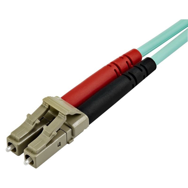 StarTech.com 7m (22ft) LC/UPC to LC/UPC OM3 Multimode Fiber Optic Cable, Full Duplex Zipcord Fiber, 100Gbps, LOMMF, LSZH Fiber Patch Cord - Thumbnail 2