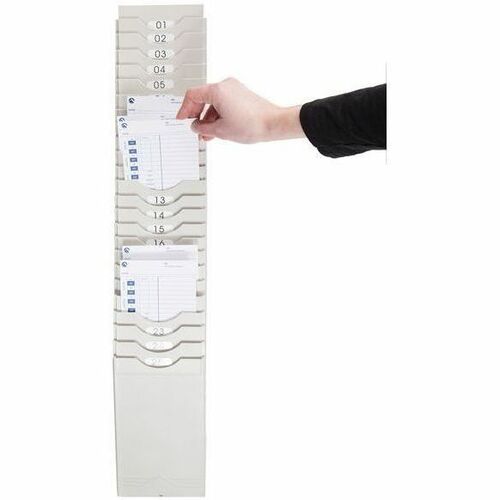 Pyramid 400-X Expanding Time Card Rack, 25 Pocket - Thumbnail 1