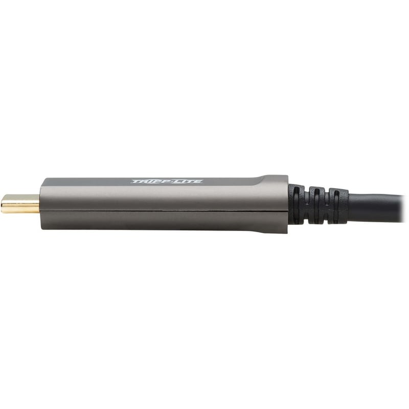 Tripp Lite by Eaton USB-C AOC Cable (M/M) - USB 3.2 Gen 2 (10 Gbps) Plenum-Rated Fiber Active Optical Cable - Data Only Black 10 m (33 ft.) - Thumbnail 4