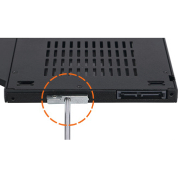 Icy Dock ToughArmor MB411SPO-2B Drive Bay Adapter for 5.25" - Serial ATA/600 Host Interface Internal - Black