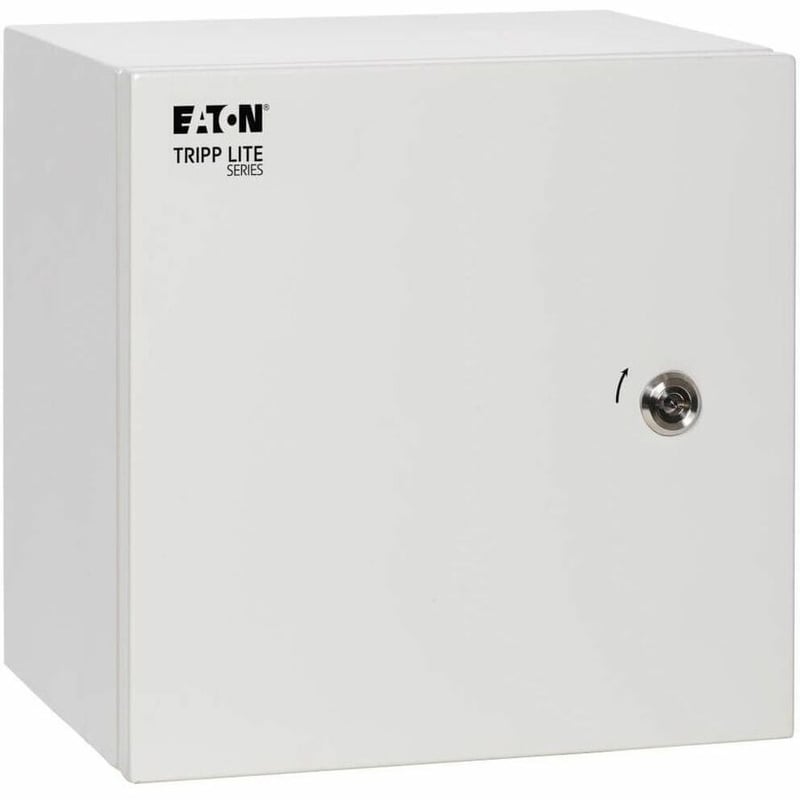 Tripp Lite by Eaton SmartRack Outdoor Industrial Enclosure with Lock - NEMA 4, Surface Mount, Metal Construction, 12 x 12 x 6 in., Gray - Thumbnail 1