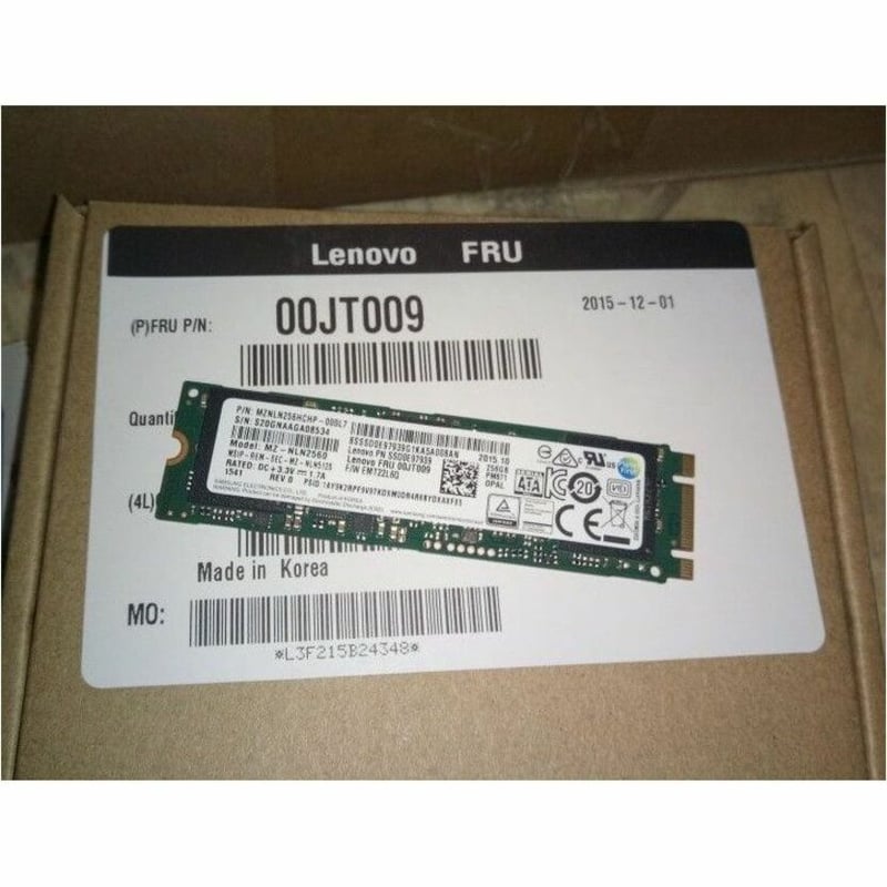 LENOVO PM871 256GB 6G M.2 MLC SATA SSD - Thumbnail 3