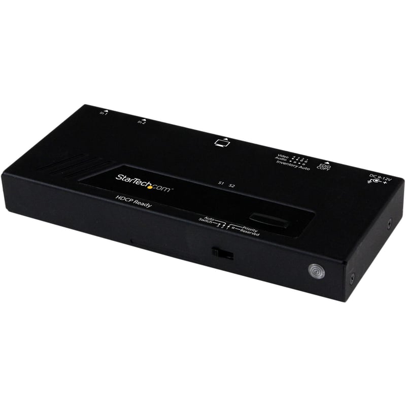 StarTech.com 2 Port HDMI Switch w/ Automatic and Priority Switching - 1080p - Thumbnail 1