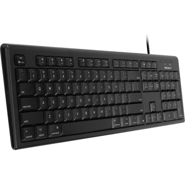 Macally Black 104 Key Full Size USB Keyboard for Mac - Thumbnail 1