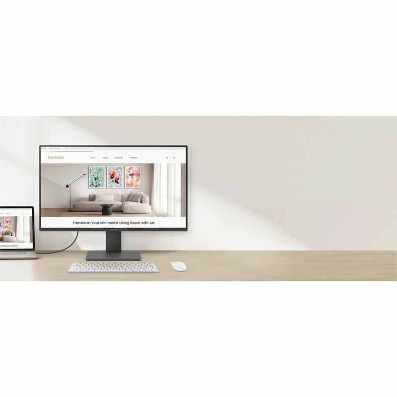 BENQ 24 FHD IPS MONITOR100HZ BLACK1920X1080250NIT5MS - Thumbnail 2