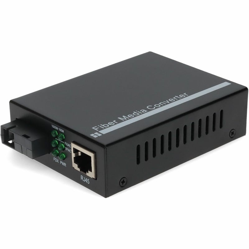 AddOn 10/100Base-TX(RJ-45) to 100Base-BXU(SC) BiDi SMF 1310nmTX/1550nmRX 20km Media Converter - Thumbnail 1