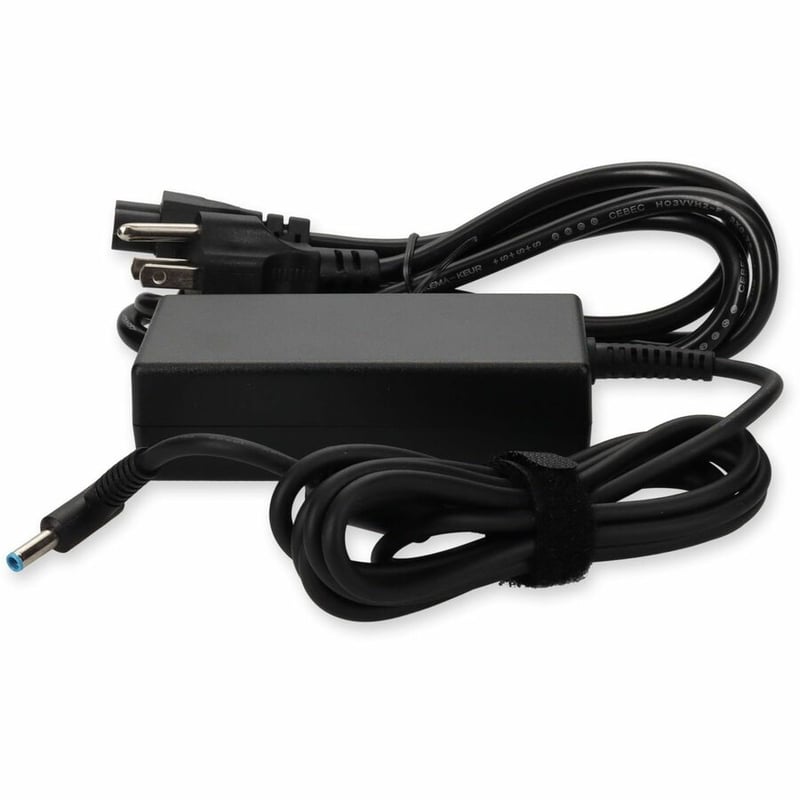 HP H6Y88AA Compatible 45W 19.5V at 2.31A Black 4.5 mm x 3.0 mm Laptop Power Adapter and Cable - Thumbnail 2